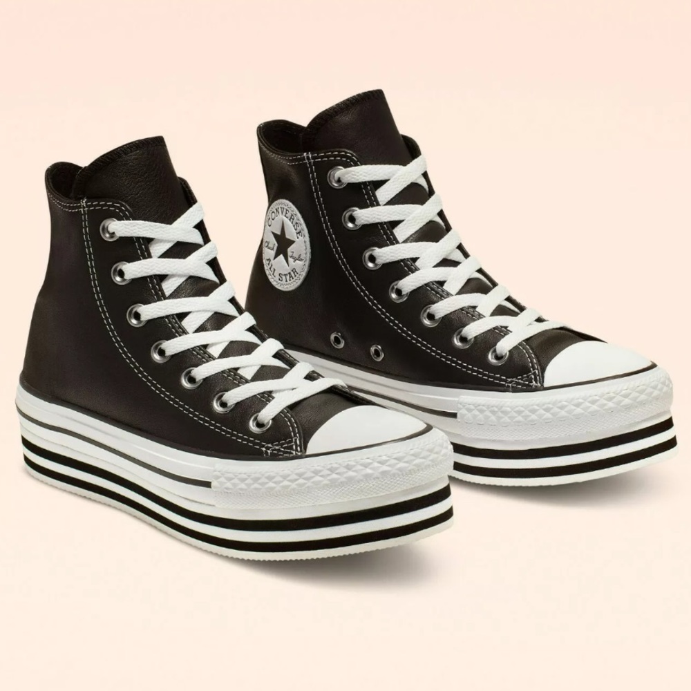 Converse Chuck Taylor All Star Platform High Leath
